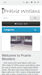 Mobile Screenshot of prairiewoolens.com